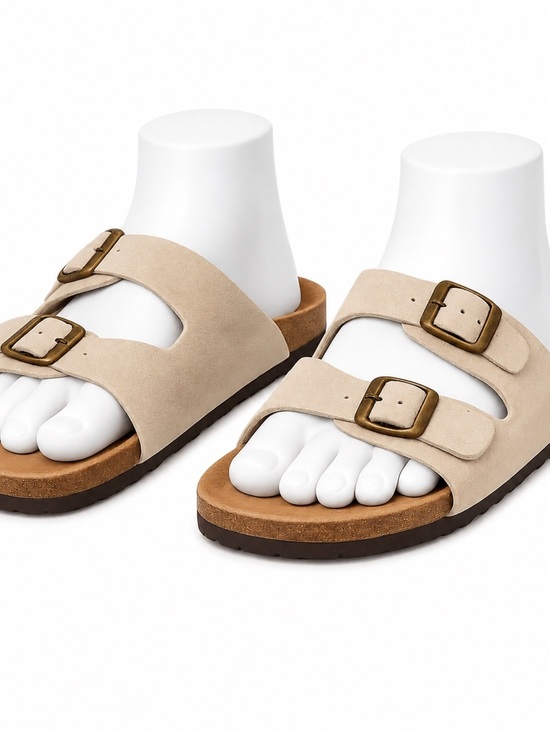 Cushionaire Shoes - Cushionaire Lane Suede Double Buckle Slide Sandals Women’s 12 EU 45